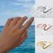 Fashion Simple Design Sea Wave Rings Ocean Surf Alloy Rose Gold Silver Color Finger Jewelry Rings for Women Surfer Gift