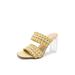 Wazshop Women's Sandals Block Sandals Backless Slide Block Slipper High Heel Sandals