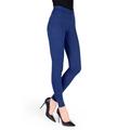 MeMoi Cotton-Blend Leggings Medium/Large / Blue Denim