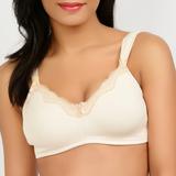 La Leche League Maternity Contrast Lace Nursing Bra with Comfort Straps - available up to 42DDD