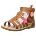 carter's Girl's Flossie Flower Gladiator Sandal, Brown, 4 M US Toddler