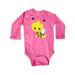 Inktastic Cute Little Bee, Bee With Flowers - Yellow Black Infant Long Sleeve Bodysuit Female