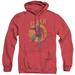 DC Comics Flash Circle & Stars Adult Heather Hoodie Sweatshirt