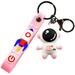 Keychain,Key Ring Chain Cute Cartoon With Cute Cartoon Character Ring Bag Charm Key Ring(Pink)