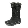 DREAM PAIRS Ankle Snow Boots Boys Girls Winter Warm Lace Up Waterproof Boots Shoes KRIVER-1 BLACK Size 3