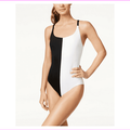 Nike Color Surge Colorblocked V-Back One-Piece Swimsuit, XL