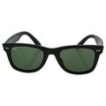 Ray Ban RB 2140-F Wayfarer 901-S - Matte Black/Green by Ray Ban for Men - 52-22-150 mm Sunglasses