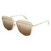 Alexander McQueen Edge AM0136S Sunglasses 001 Gold