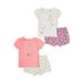 Child of Mine by Carter's Baby Girl Flutter Top & Shorts, 4-Piece Set (0-24M)