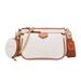 Chinatera 3 in 1 PU Leather Women Shoulder Bag Multi-Pocket Crossbody Handbag (Beige)