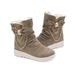 Women'S Shoes/Inner Heightening Martin Boots Khaki 38 Shoes