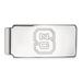 Solid 14k White Gold Big Heavy North Carolina State University Money Clip (55mm x 26mm)