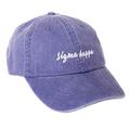 Sigma Kappa (N) Sorority Baseball Hat Cap Cursive Name Font Sig Kap (Purple - N)