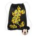 Boys Mickey Mouse 18" Drawstring Cinch Bag w/ Mickey Face Luggage Travel Tag