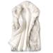 Mnycxen Women'S Wool Vest Faux Fur Vest Stand Collar Faux Fur Coat Vest Jacket