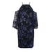 Lauren Ralph Lauren Black Blue Cold-Shoulder Flower Embroidered Sheath Dress 2