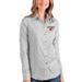 Southern Illinois Salukis Antigua Women's Structure Button-Up Shirt - Gray/White