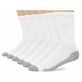 Hanes Men's 10-Pack FreshIQ Cushion Crew Socks: White, (Shoe Size: 6-12 / Sock Size: 10-13) (Fresh IQ Advanced Odor Protection Technology, Extra-Thick + Reinforced Cushioning: 184/6, 185/6, 184V12)