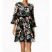 Vince Camuto NEW Black Pink Womens Size 8 Floral-Print Sheath Dress