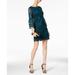 Jessica Howard NEW Green Womens Size 10 Lace Bell-Sleeve Sheath Dress