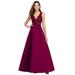 Ever-Pretty Women's Elegant A-Line Sleeveless Night Party Cocktail Maxi Dresses for Women 00839 Burgundy US14