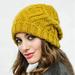Yesbay Women Autumn Winter Woolen Yarn Soft Warm Beanie Hat Knitting Cap,Beanie