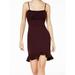 Dress Merlot Junior Sheath Tank Ruffle Bottom Mini 7