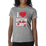 True Way 008 - Women's T-Shirt Austin Mahone XL Heather Grey