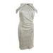 Lauren Ralph Lauren Women's Metallic Cold Shoulder Dress