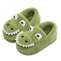 ZDMATHE Children's Cotton Shoes Dinosaur Baby Slippers Children Casual Shoes Crocodile 1-3 Winter Boys Girls
