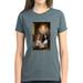 CafePress - Queen Elizabeth I & Cavalier King Pair Ash Grey T - Women's Dark T-Shirt