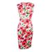 Calvin Klein Women's Printed V-Neck Sheath Dress