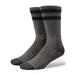 Stance UnCommon Solids Classic Joven Black/Grey Crew Socks M556C17JOV-BLK