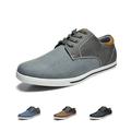 Bruno MARC Mens Casual Oxfords Flat Outdoor Shoes Sneakers Classic Lightweight Lace Up Shoes RIVERA-01 GREY Size 8.5