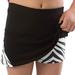 Pizzazz Girls Size 2T-16 Zebra Skirt With Boy Cut Shorts Dance Cheer