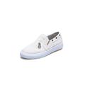 Rotosw LADIES SLIP-ON CANVAS FLAT TRAINER CASUAL SHOES SIZES 4.5-11