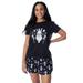 Disney Villains Women's Vixen Ursula Shirt and Shorts 2 Piece Pajama Set