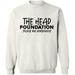 Unisex Crewneck Sweatshirt, The Head Foundation, Slim Fit, Long Sleeve Sweater - White Small