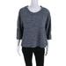 Pre-ownedAdidas by Stella McCartney Womens Cotton Zip Sleeve Shirt Blouse Gray Size Small