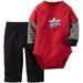 Baby Boys' 2-piece Bodysuit & Pant Set Sidekick (3 Months, Red)
