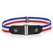 Without Buckle Stretch Belt for Men Invisible Elastic Buckle Free Belts for Father's Day Gift for Dad Grandpa, 100*3cm, Blue-Red