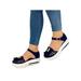 Rotosw Womens Fashion Wedge Hollow Sandals Open Toe Magic Tape Slippers Shoes Tassels