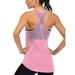Sexy Dance Women Lady Yoga T Shirt Mesh Workout Sport Gym Tank Tops Vest Activewear Racerback Tank Running Jogging Tee Shirt Gym Clothes