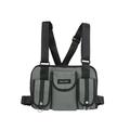 Kozart Fashion Chest Front Bag for Men Women - Reflective Vest Hip Hop Streetwear Sport Backpack Harness Tactical Waist Pouch Radio Backpack