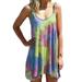 Lumento Women Summer Flowy Slip Dress A-Line Dresses Plus Size Dress Casual Tank Beach Dress