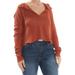 We The Free By Free People Knit Long Sleeve Top Brown