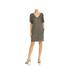 Aidan Mattox Womens V Neck Beaded Cocktail Dress