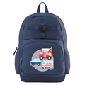 Personalized Fun Graphic Boys Navy Backpack - Emergency Vehicles