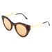 SUNGLASSES - POLARIZED FASHION SUN GLASSES THIERRY LASRY GOLDEN BROWN WOMEN PERKY 2255