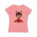 Inktastic Ethnic Ladybug Girl in Red Dress Adult Women's T-Shirt Female Mauve XL